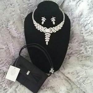 "Jessica McClintock" Petite Black Party Purse