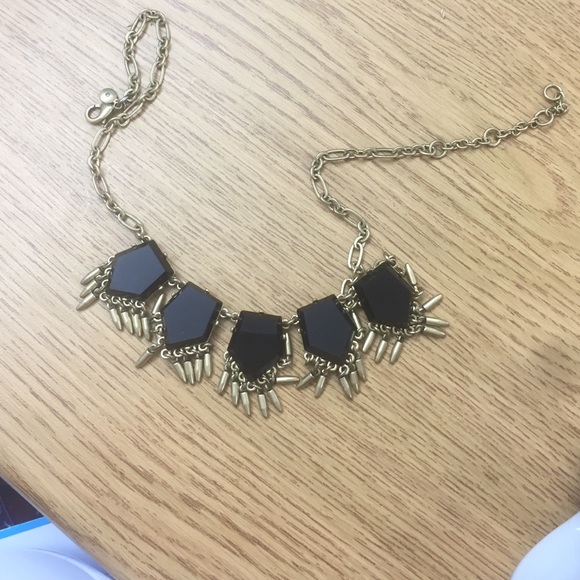 Black and gold jcrew necklace!!