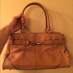 Camel colored Coach purse