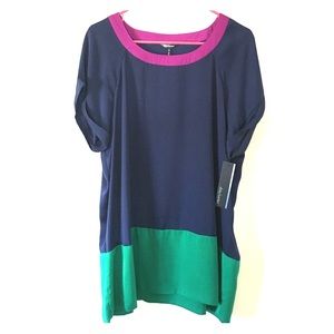 Daisy Fuentes Block Party Blouse, XL