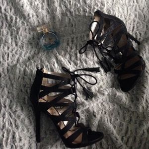 Brand new lace up heels!