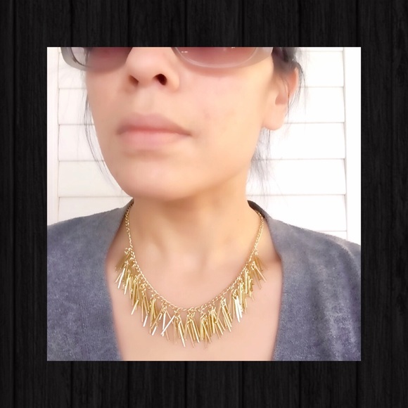🎉 HP 🎉 T&J Designs Gold Fringe Necklace - Picture 4 of 4