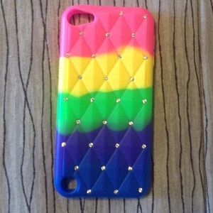 Sparkle Rainbow IPod 5 Case, used but like new