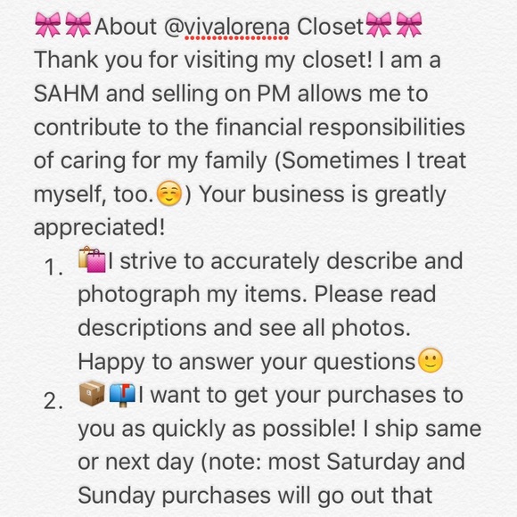 🌟My Closet Rules🌟 - Picture 2 of 4