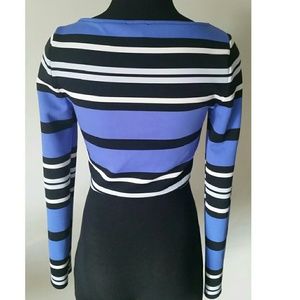 Express Tops - Express Striped Crop Top Express Tops - Express Striped Crop Top