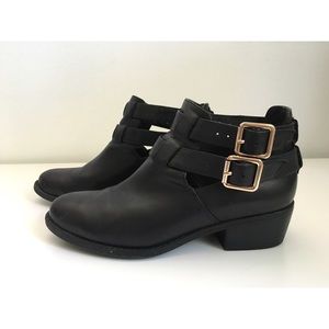 Ankle strap boots