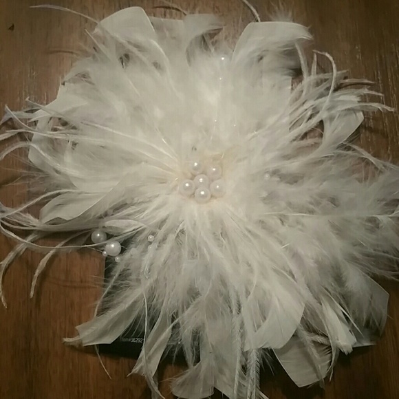 Feather hair clip