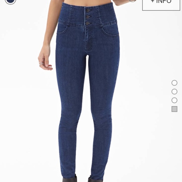 high waisted jeans