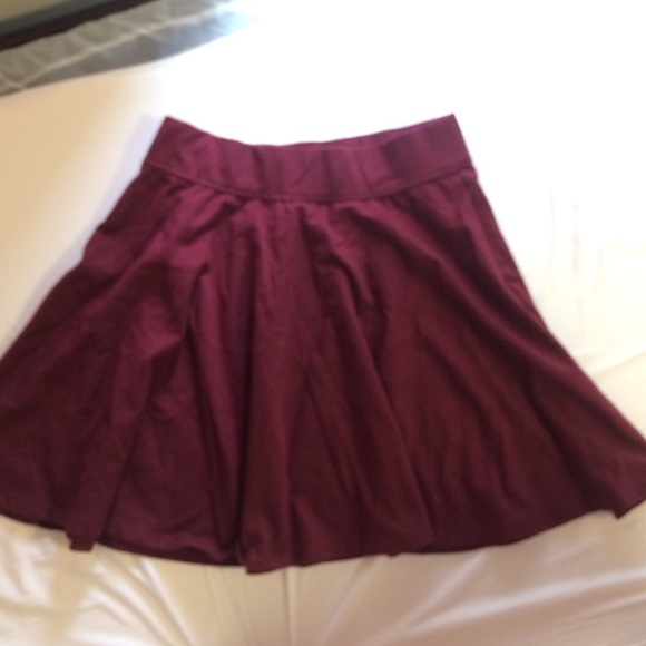 Maroon Skater Skirt