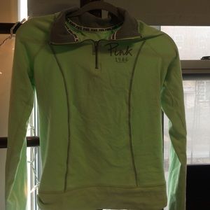 VS PINK YOGA QUARTER ZIP