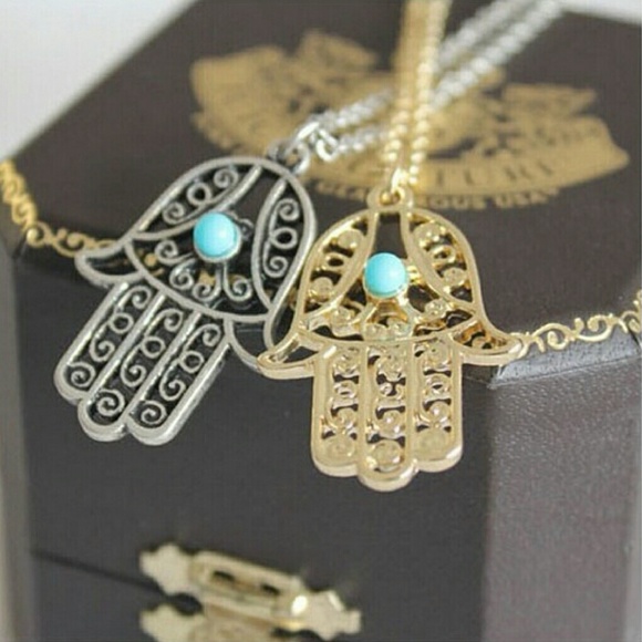 18K Gold plated Hamsa Hand necklace