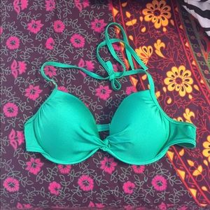 Victoria's Secret Green Bathing Suit Halter Top