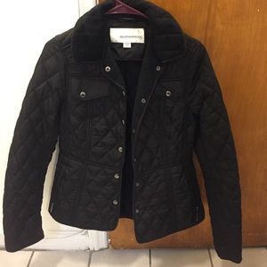 Black coat waterproof jacket