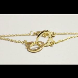 Gold color Punk rock handcuff bracelet