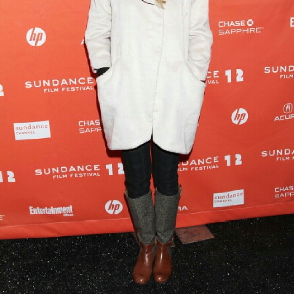 SOLD-New sold out Anthropologie herringbone boots - Picture 2 of 4