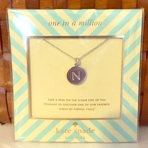 NWT- Kate Spade Pendant- Letter N