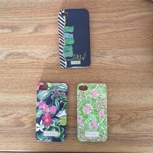 3 iPhone 4/4s Lilly Pulitzer cases