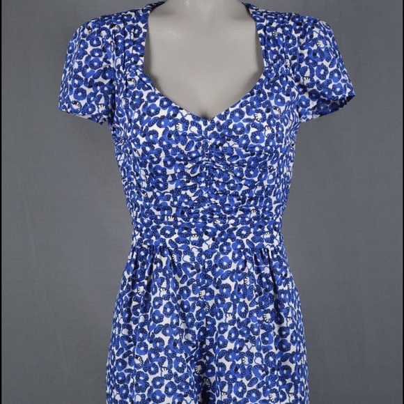 Leifnotes Blue Floral Romper