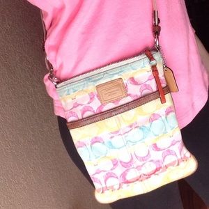 Multicolor coach cross body.