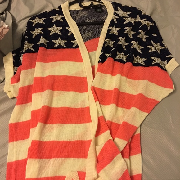American flag cardigan