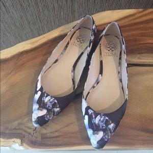 Vince Camuto Alley Black Floral Studded Flats - 7