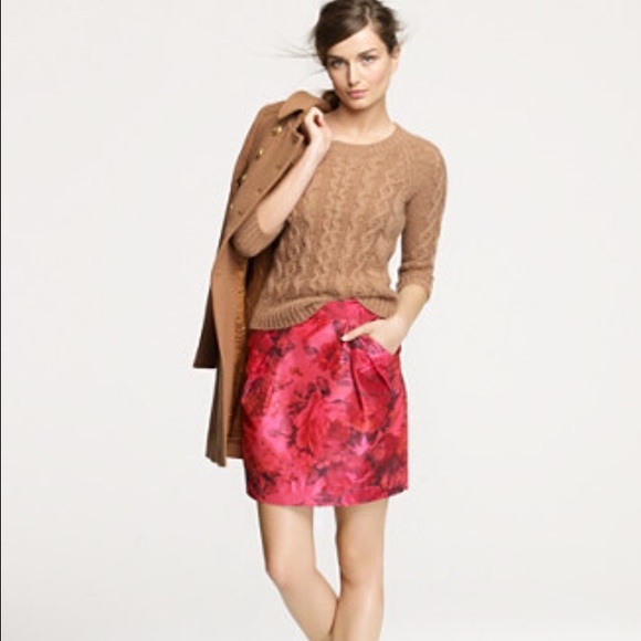 J Crew Origami Skirt in Peony