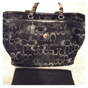 Auth Coach Signature Diaper Bag!