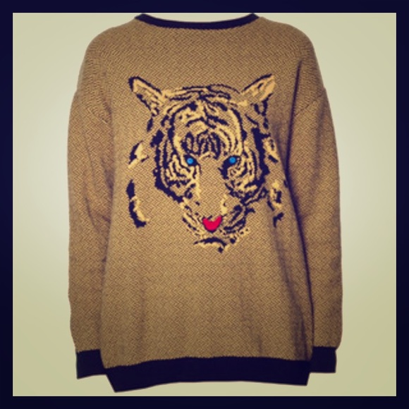 Zara knit tiger sweater.