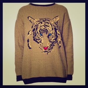 Zara knit tiger sweater.