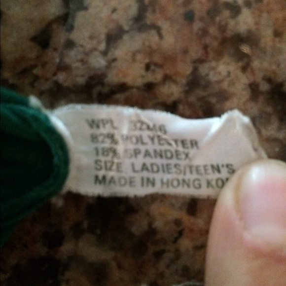 Emerald green winter gloves - Picture 3 of 3