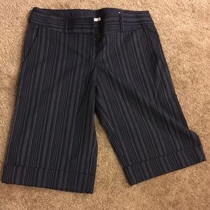 Dress pant capris striped