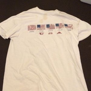 White American flag t-shirt