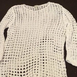 See through sweater.