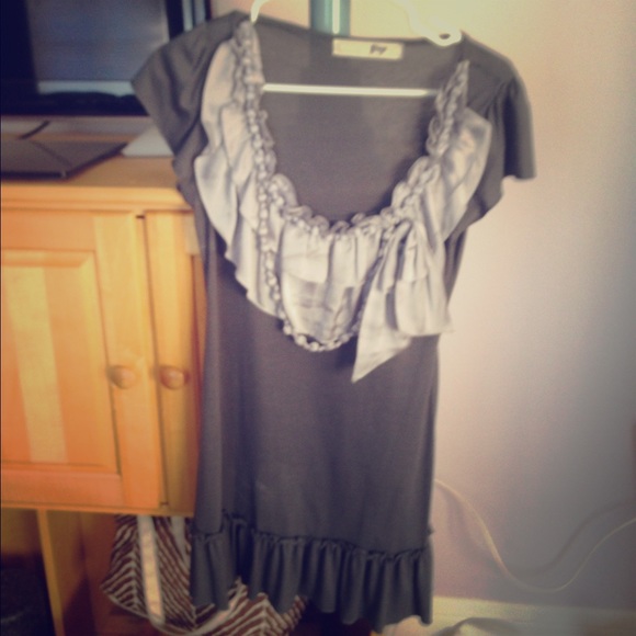 Tunic with Silk removable necklace (for washing)