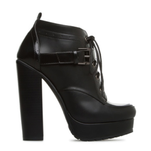 Black heeled bootie. Brand New in Box