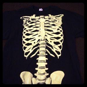 Black skeleton shirt