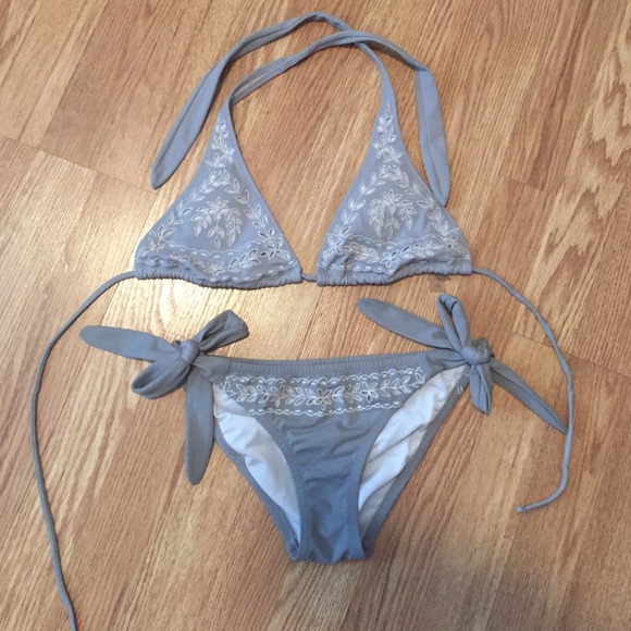 Victoria's Secret embroidered bikini set