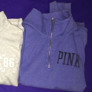 PINK quarter zip pullover!