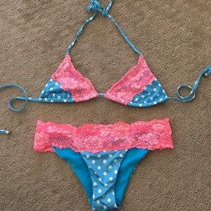 Beach bunny swimwear bikini set XS