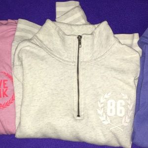 PINK quarter zip pullover!