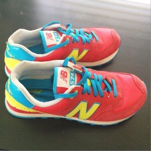 New balance 574, size9, red yellow blue.
