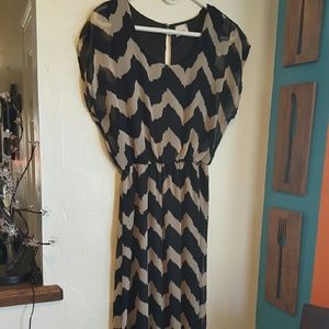 Long chevron dress