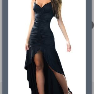 Sexy black prom dress