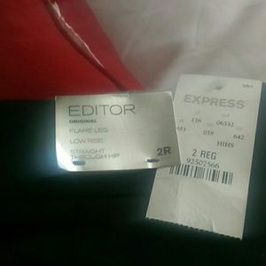 Black Editor Express Slacks