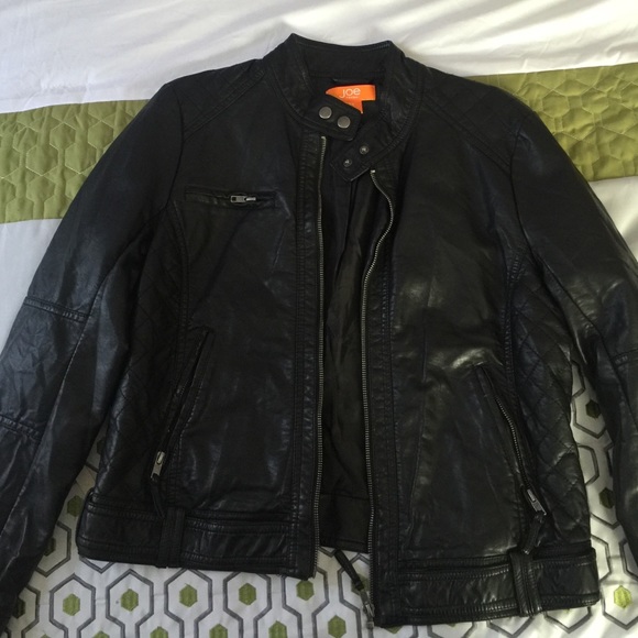 Black leather jacket