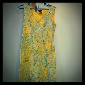 Yellow sleeveless boptsy dress