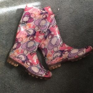 Coach rain boots