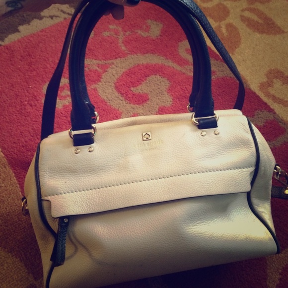 Kate Spade navy and Cream purse