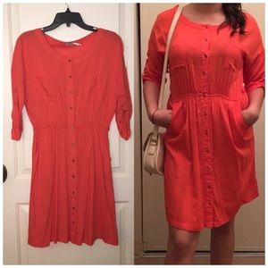 Tangerine 3/4 dress
