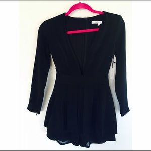 Lovers + Friends Black Romper
